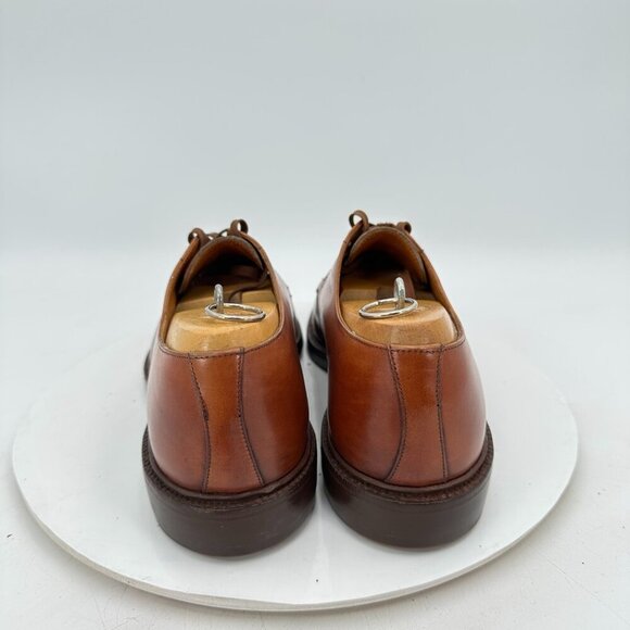 Polo Ralph Lauren Men UK 9.5 D US 10 D Brown Leather Derby England Shoe - Picture 5 of 12